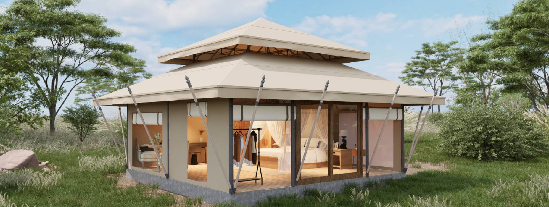 理塘县户外野奢帐篷